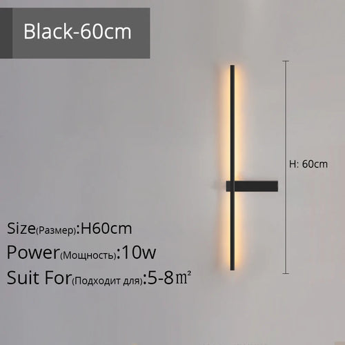 applique murale led minimaliste en aluminium pour éclairage intérieur - vue 11 sur 18