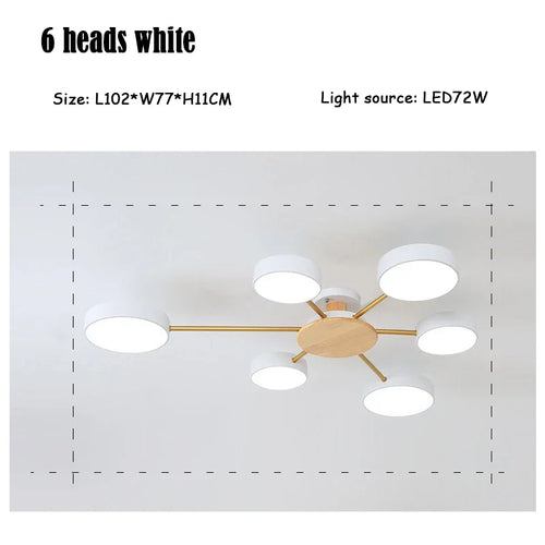 plafonnier moderne créatif pour décoration intérieure en led - vue 22 sur 25