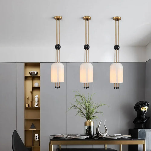 lustre en verre design wabi-sabi pour une décoration moderne - vue 2 sur 10