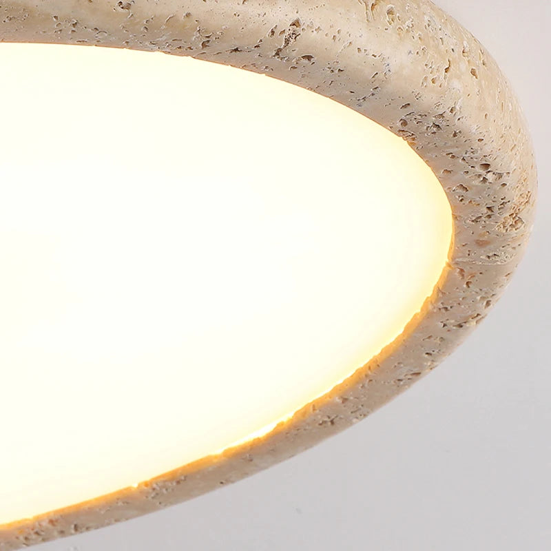 Plafonnier Led en travertin jaune - vue 5 sur 6