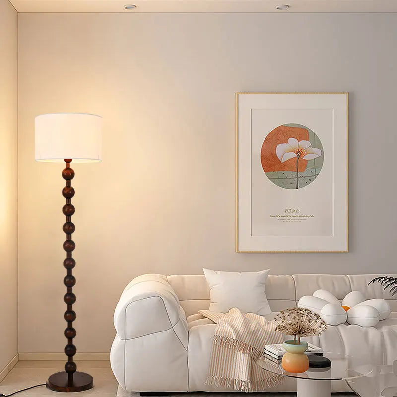 lampadaire en bois haut de gamme pour décoration intérieure rétro - vue 5 sur 8