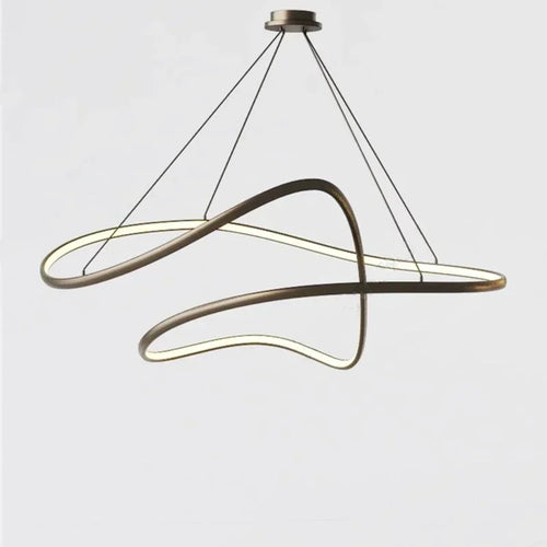 lustre led moderne suspendu pour décoration intérieure - vue 2 sur 10