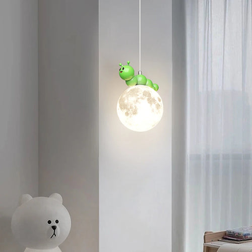 lustre enfant moderne dessin animé chenille planète créatif - vue 6 sur 12