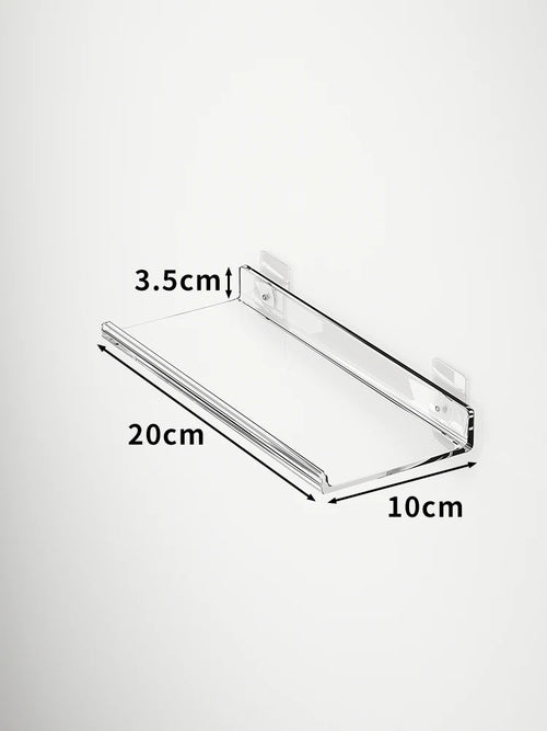 étagère murale flottante en acrylique transparent pour rangement organisé - vue 25 sur 57