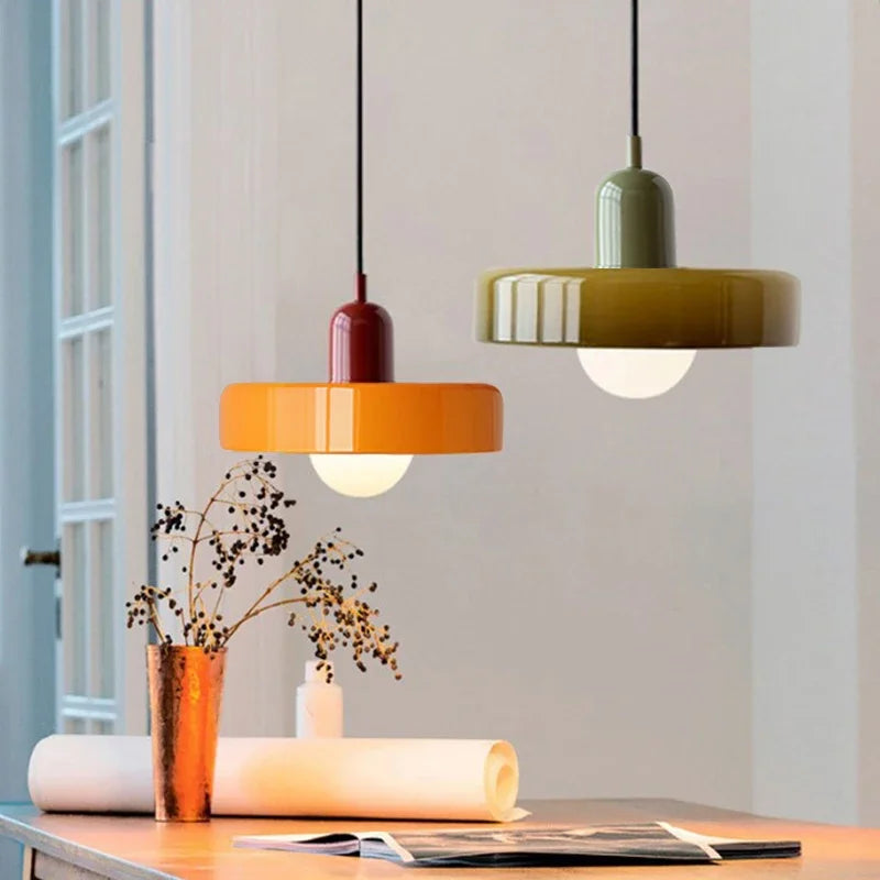 lampe suspendue nordique en verre bonbon pour intérieur décoratif - vue 4 sur 15