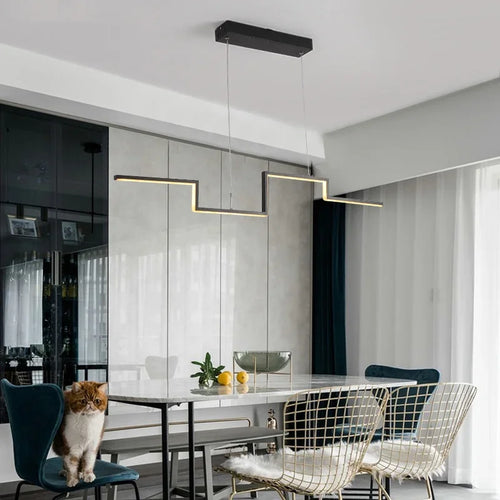 LED Pendant Light Fixture With Modern Design, Adjustable For Indoor And Home Decoration, Living Room, Bedroom, And Lobby Pendant - vue 5 sur 9
