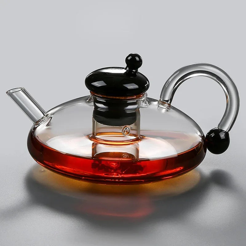 Théière en verre borosilicate résistante chaleur cuisine - vue 2 sur 7