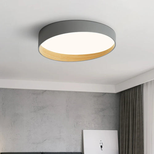 plafonniers minimalistes modernes grain de bois créatifs - vue 2 sur 18