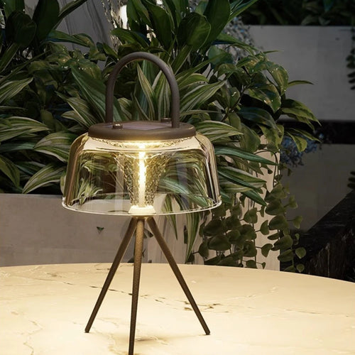 lampe de table extérieure solaire étanche en acrylique portable - vue 2 sur 6