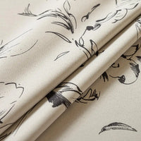 Rideau occultant motifs floraux style chinois chambre salon