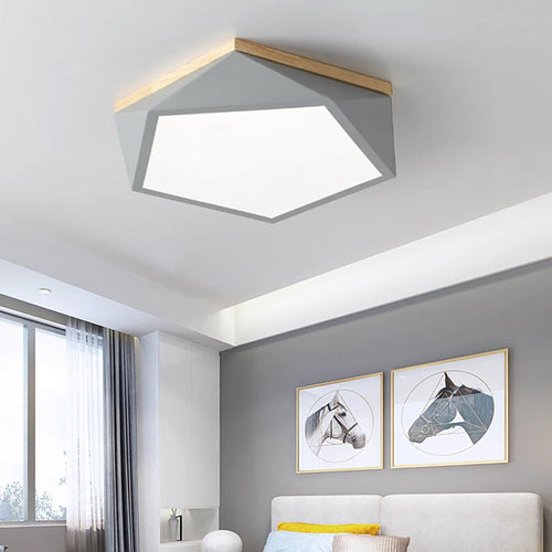 plafonniers led géométriques simples et modernes pour éclairage - vue 2 sur 16