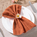 Serviette de table gaze coton style pastoral lot