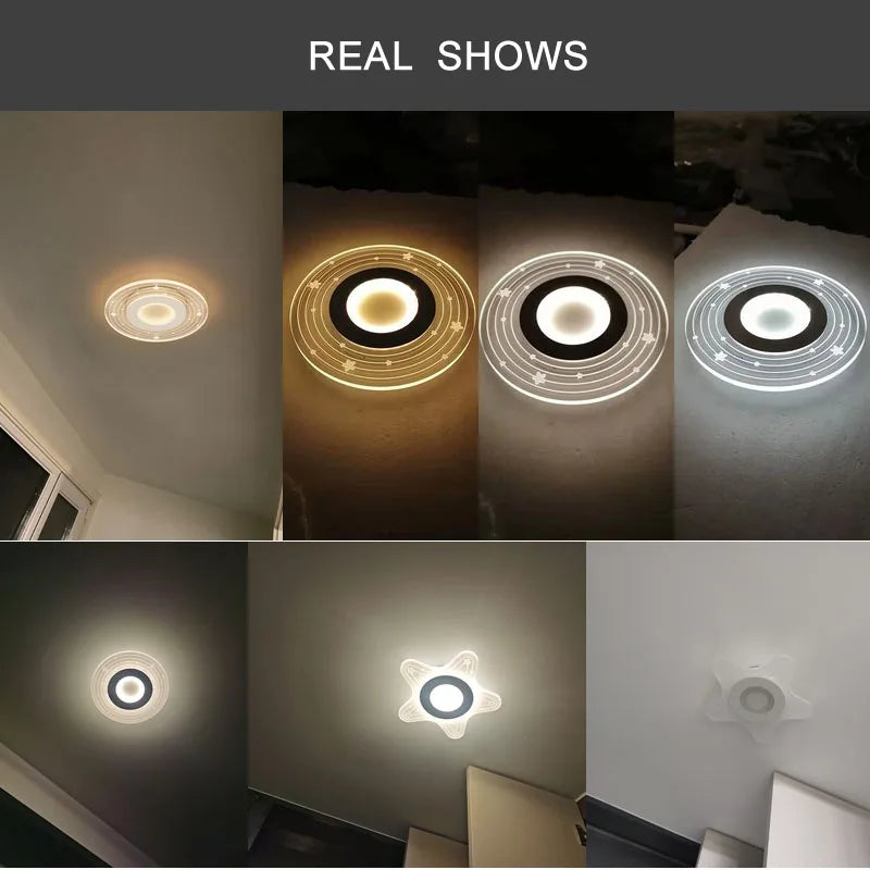 Plafond moderne à LEDs lumières pour chambre salle d'étude salon salle à manger lampes suspendues pour plafonniers meubles d'intérieur modernes - vue 6 sur 10