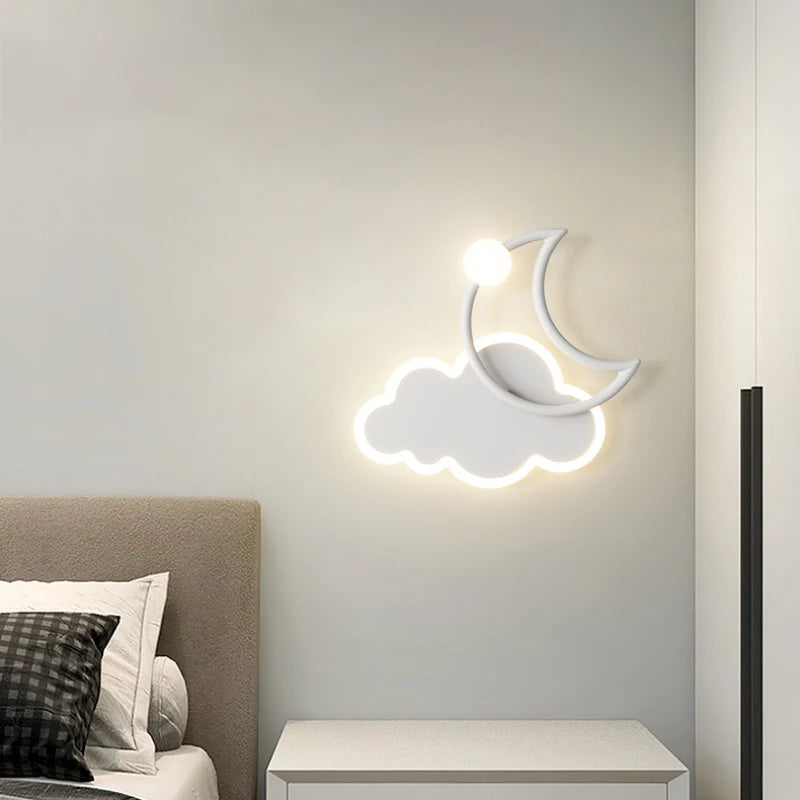 applique murale nuage moderne pour chambre enfant décorative - vue 5 sur 9