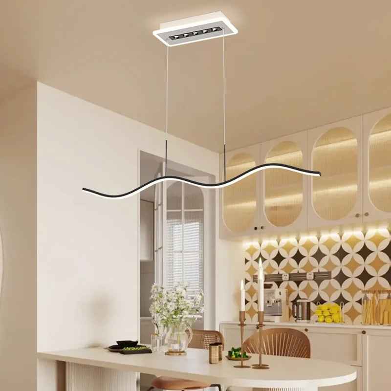 lampe suspendue décorative avec projecteur led pour divers usages - vue 4 sur 8