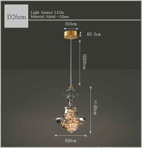 lustre de luxe en verre et laiton éclairage décoratif starlight - vue 11 sur 10