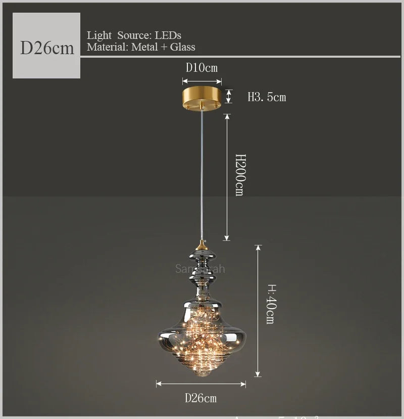 lustre de luxe en verre et laiton éclairage décoratif starlight - vue 10 sur 10