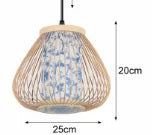 lustre en bambou de style chinois tissage à la main - vue 30 sur 30