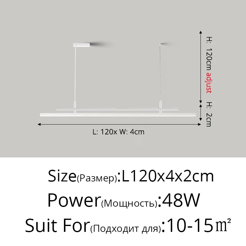 lustre à led nordique design pour éclairage intérieur moderne - vue 11 sur 18
