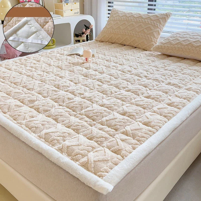 surmatelas doux en velours agneau pour étudiants et dortoirs - vue 9 sur 12