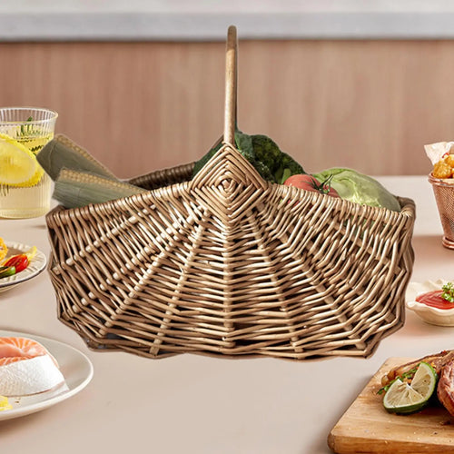 panier en osier pour pique-nique fruits légumes camping et fêtes - vue 6 sur 7