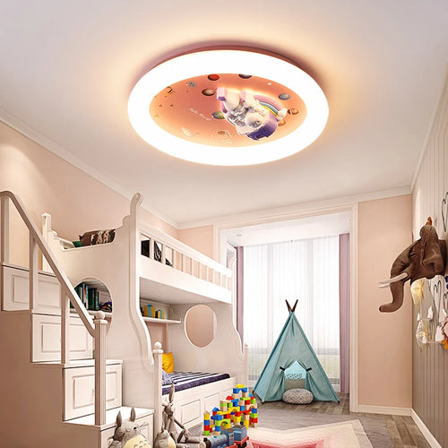 plafonnier moderne cœur éclairage mignon style château décoratif - vue 4 sur 7