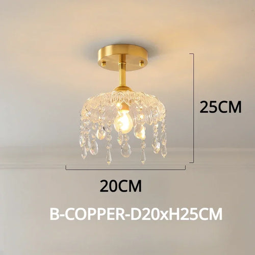 lustre vintage en cristal led design floral élégant - vue 13 sur 14