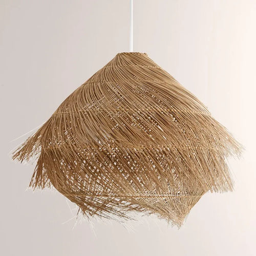 Rotin E27 suspension Led lumières japonais Wasabi suspendus lustre luminaires nordique salle à manger suspension lampe Led lumière intérieure - vue 3 sur 14