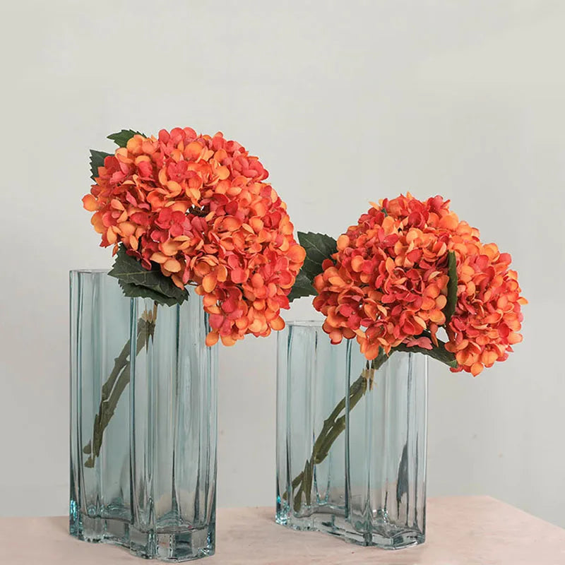 lot de 3 fleurs artificielles d'hortensia pour décoration de mariage - vue 2 sur 12