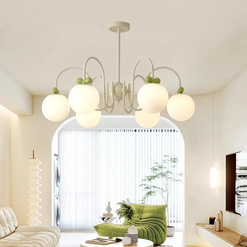 lustre en verre de style français idéal pour hôtel - vue 4 sur 11