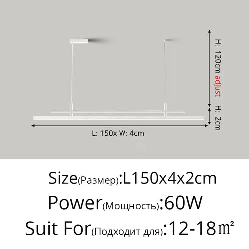 lustre à led nordique design pour éclairage intérieur moderne - vue 12 sur 18