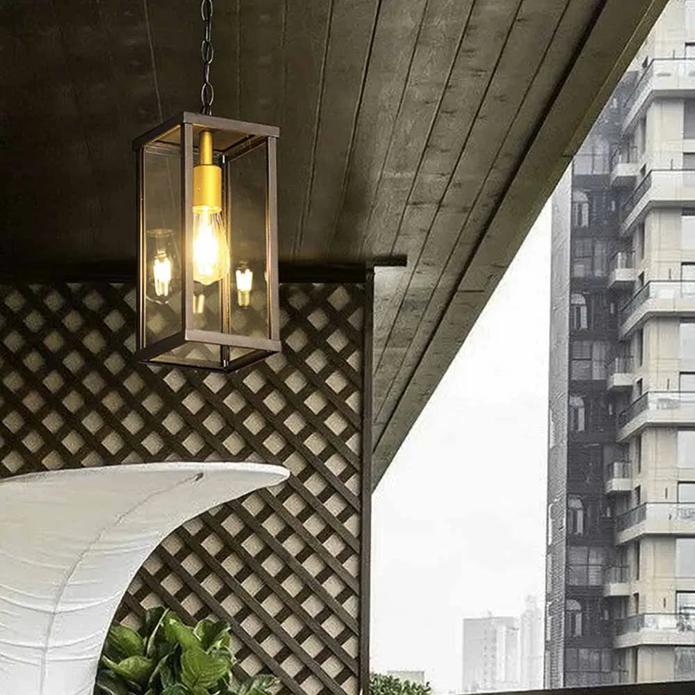 suspension rétro imperméable pour éclairage extérieur décoratif - vue 5 sur 8