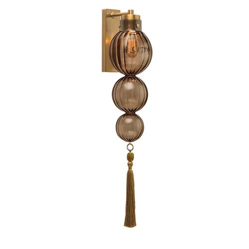 suspension en verre teinté style chinois pour décoration intérieure - vue 15 sur 15
