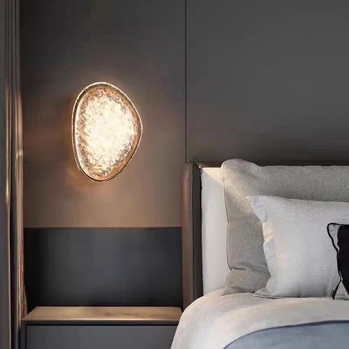 applique murale en cristal de luxe avec lumière led - vue 3 sur 9