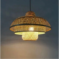 Suspension en Bambou tissage 26/30/50CM à LED