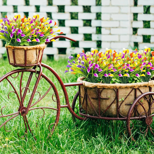 bouquet de lys calla artificiels pour décoration intérieure et extérieure - vue 5 sur 12