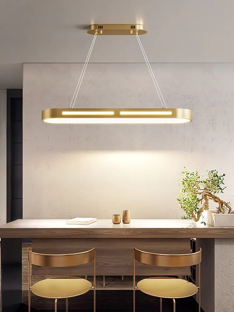 lustre moderne minimaliste led barre de lumière de luxe - vue 4 sur 9
