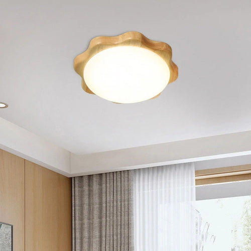plafonnier grain de bois moderne pour décoration maison - vue 4 sur 11