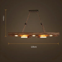 Industrial style Bar pendant light LOFT Retro Solid Wood Pendant Lamps Personality E27 Edison Bulb  Suspension  home decoration