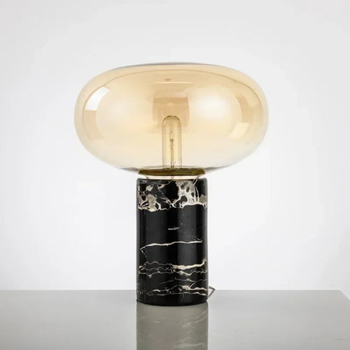 Minimalist Marble Decoration Desk Lamp Glass Desk Light for Bedroom - vue 3 sur 10