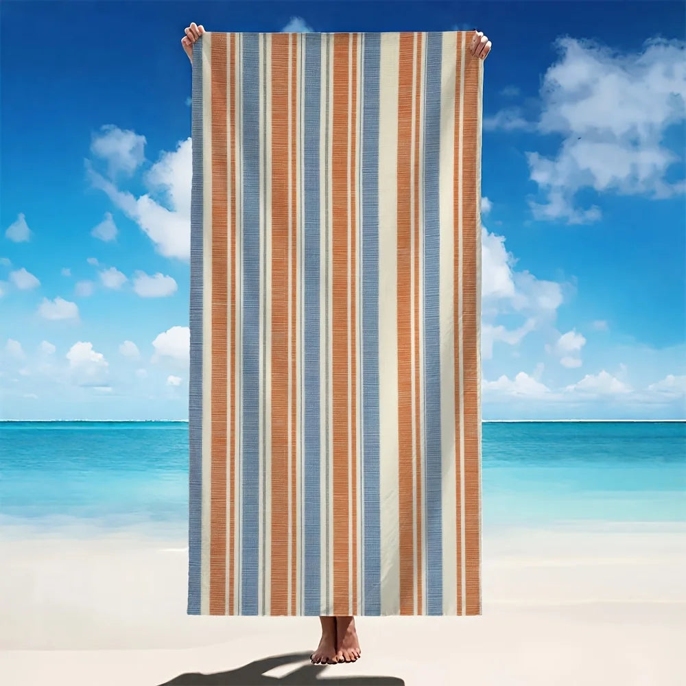 serviette de plage microfibre séchage rapide légère absorbante - vue 4 sur 6