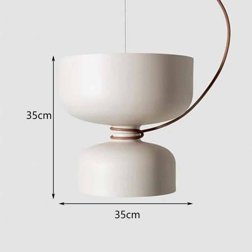 suspension nordique led en fer forgé design moderne - vue 13 sur 17
