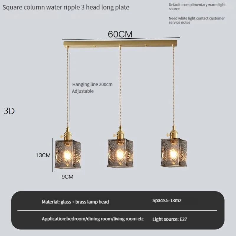 lustre vintage edison avec ombre en verre cristal pour bar loft - vue 20 sur 22