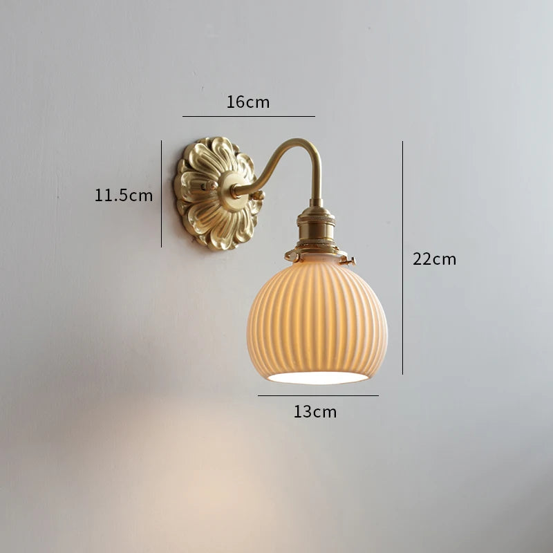 applique led verre gris fumé cuivre moderne intérieur - vue 14 sur 23