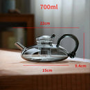 Théière en verre borosilicate résistante chaleur cuisine