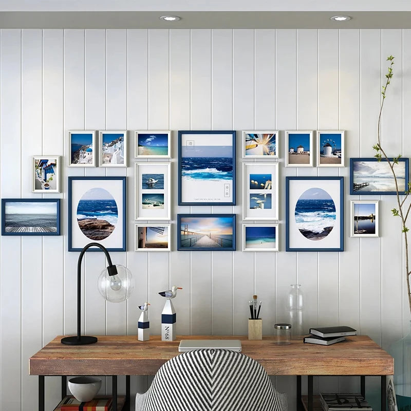 ensemble de cadres photo créatifs pour décoration moderne - vue 5 sur 8