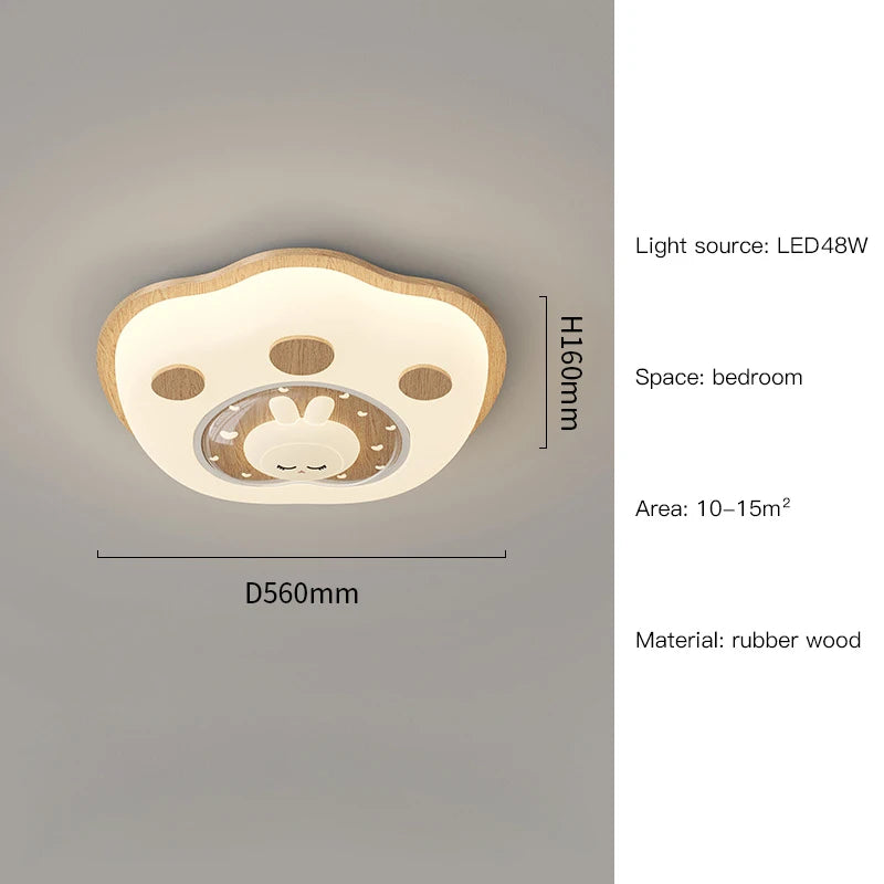 lustre led créatif animaux chat pour enfants - vue 12 sur 12
