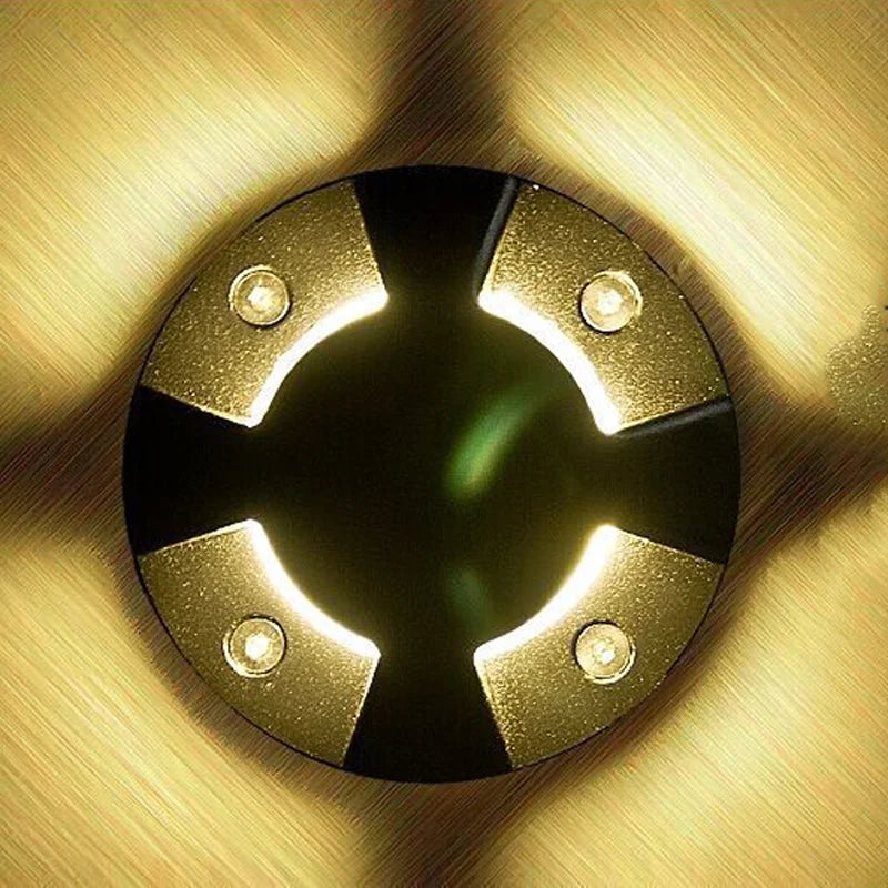 Led Underground Light One, Two, Four Side Inground Lamp Outdoor Waterproof Villa Garden Garden Light 12w 18w Floor Light - vue 3 sur 5