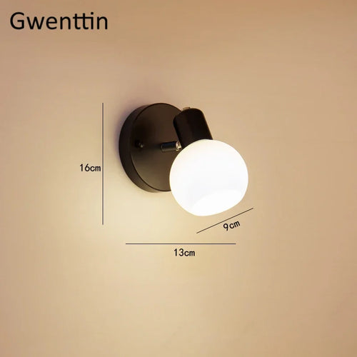 applique murale rotative moderne pour déco intérieure et éclairage