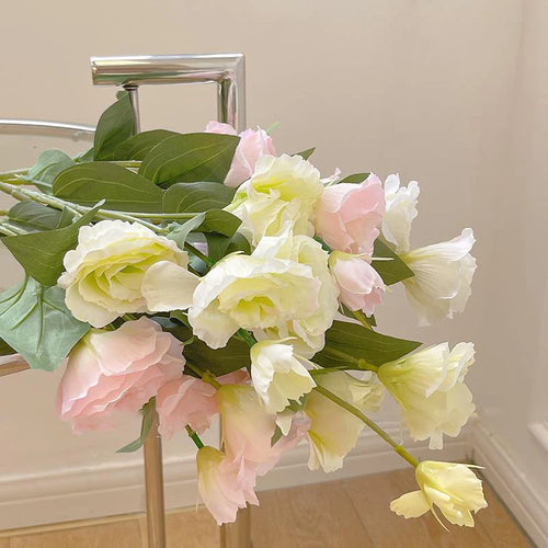 grandes roses artificielles en soie pour décorations diverses - vue 3 sur 10